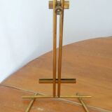 Table mirror on a brass easel