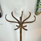 Coat rack parrot swivel Baumann bistro style 1960 curved wood