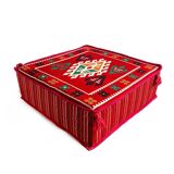 Oriental red floor couch table