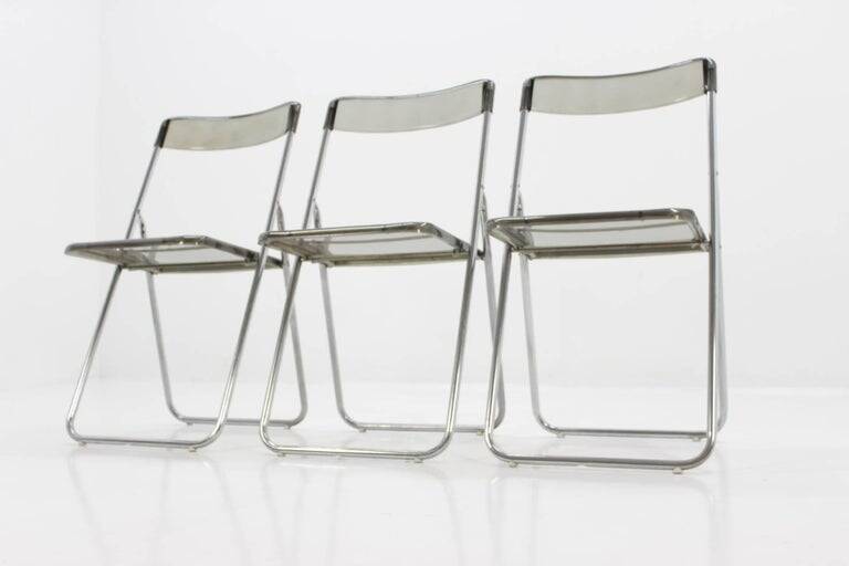 Set of three folding mid-century chairs from Sweden, 1970s