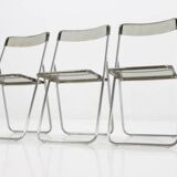 Set of three folding mid-century chairs from Sweden, 1970s