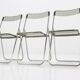 Set of three folding mid-century chairs from Sweden, 1970s