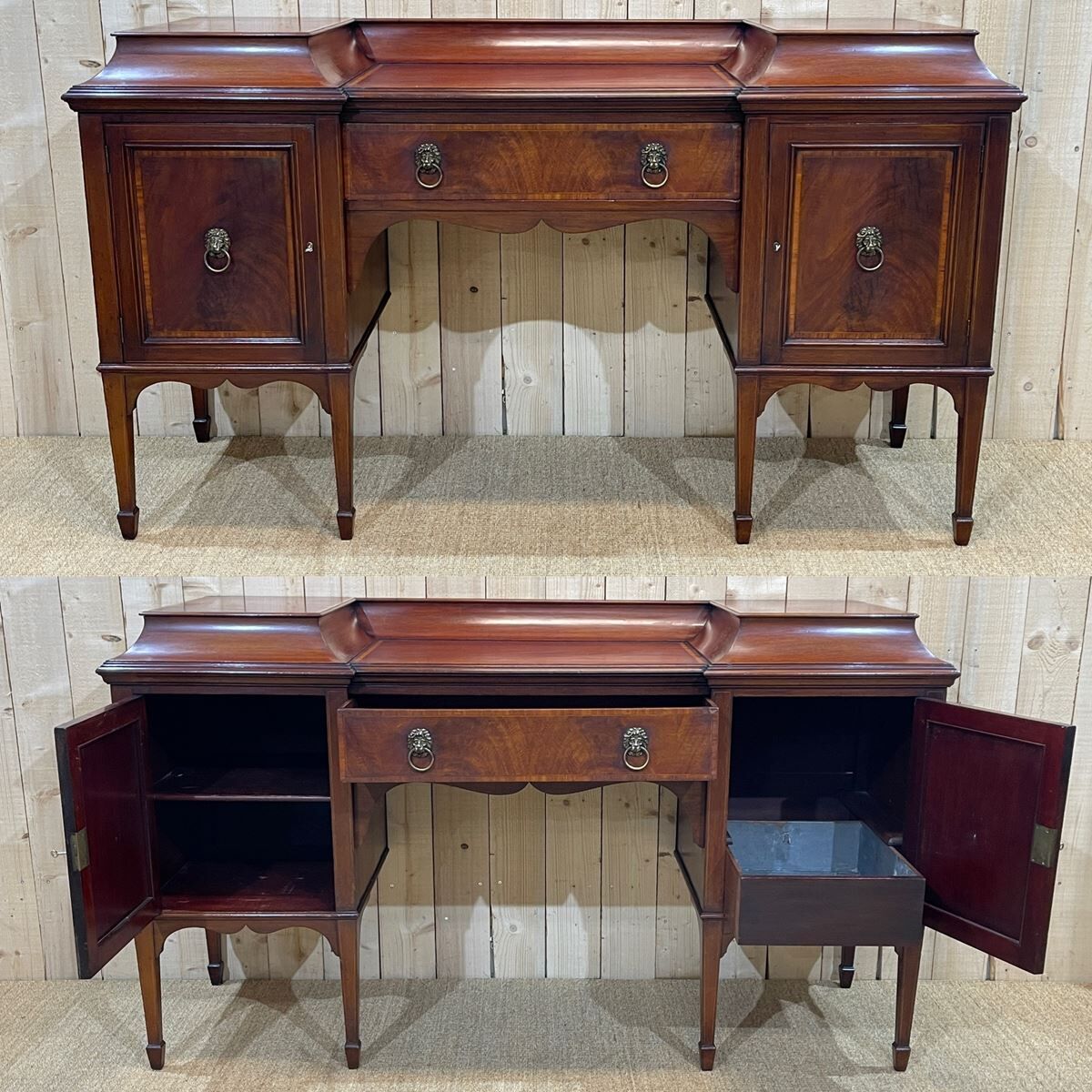 English mahogany service late nineteenth century