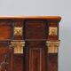 Antique walnut and fir wardrobe with drawers, Italy, 18th century.