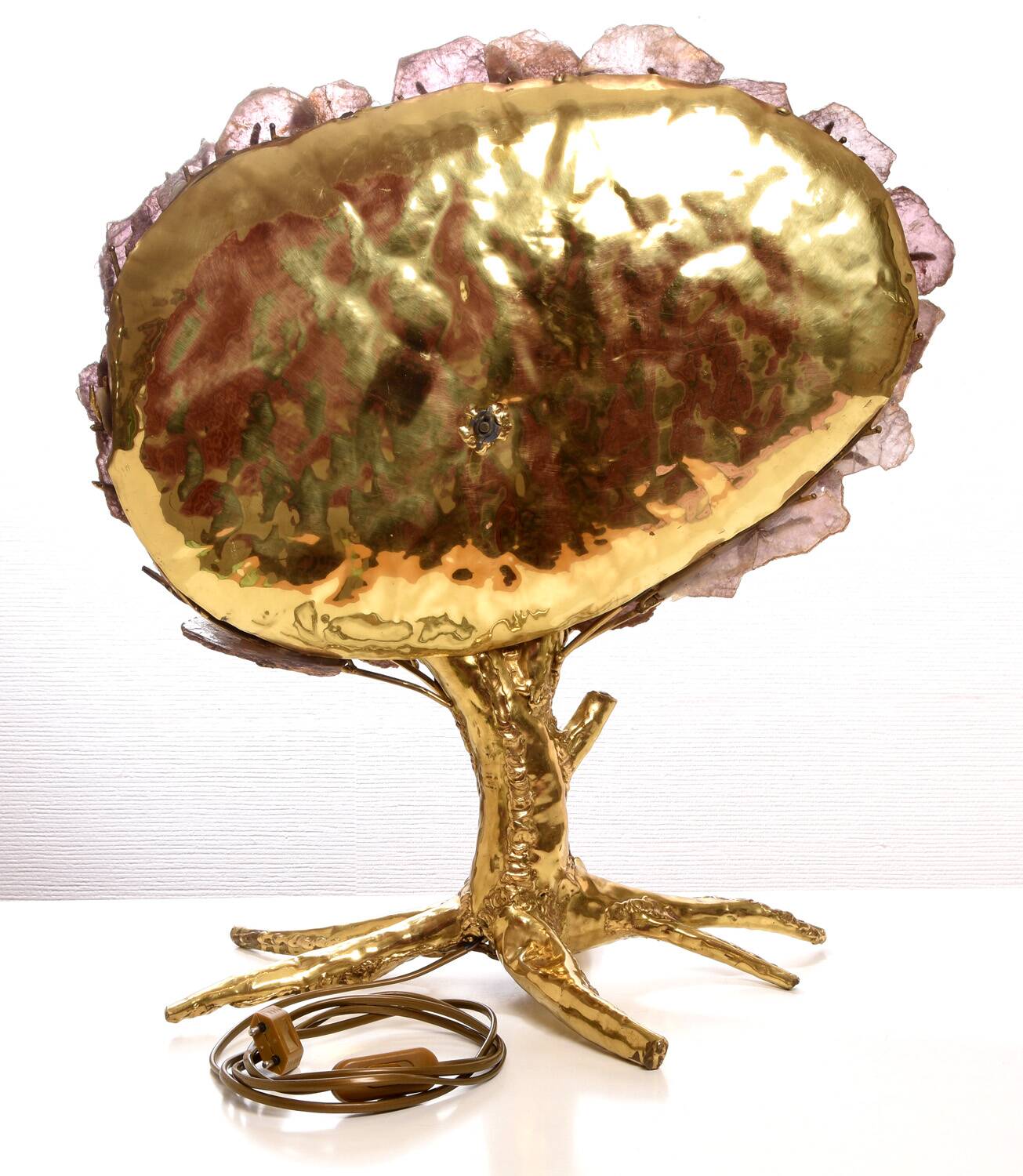 Mica foliage “tree” lamp
