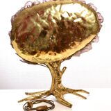 Mica foliage “tree” lamp