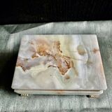 Onyx catchall box from the 1960s, vintage Italy.