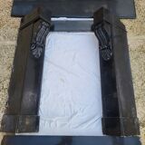 Antique Belgian Black Marble Fireplace - Napoleon III