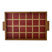 Red checkered plateau unique piece