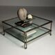 Table basse en verre vintage