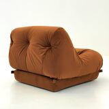 Orange Nuvolone armchair by Rino Maturi for Mimo Padova