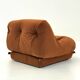 Orange Nuvolone armchair by Rino Maturi for Mimo Padova