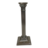Silver metal column candlestick Italy