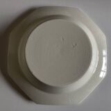 Set of 5 octagonal pearl plates from Creil Montereau.