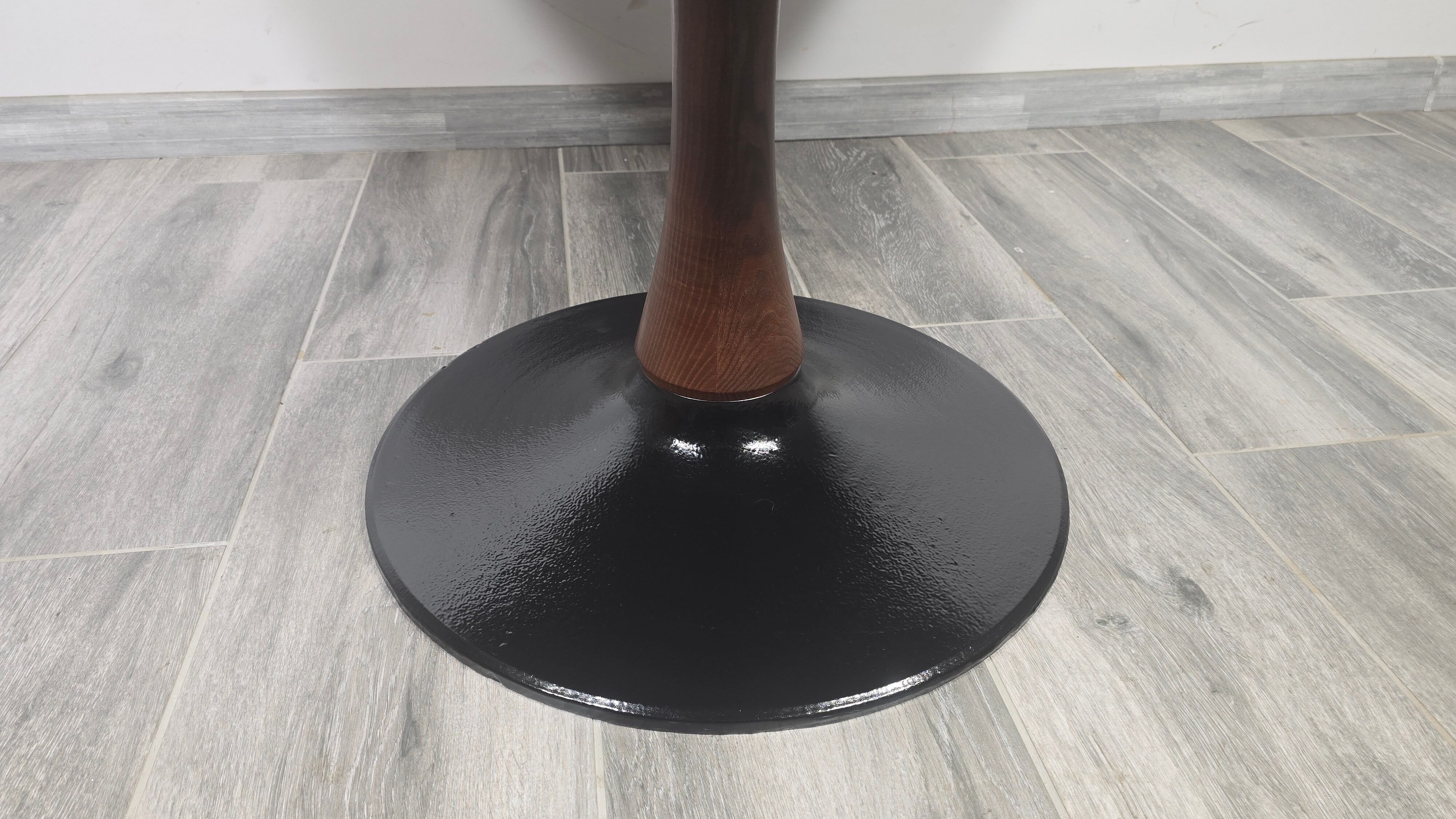 Mid-Century Pedestal Dining Table attributed to Dřevotvar Jablonné, 19