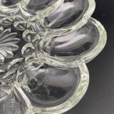 Plat/Coupe Pâquerette en verre transparent