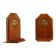 French Art Deco Bookends in Wood and Bronze, circa 1920