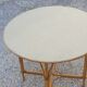 Table de jardin rotin 1960