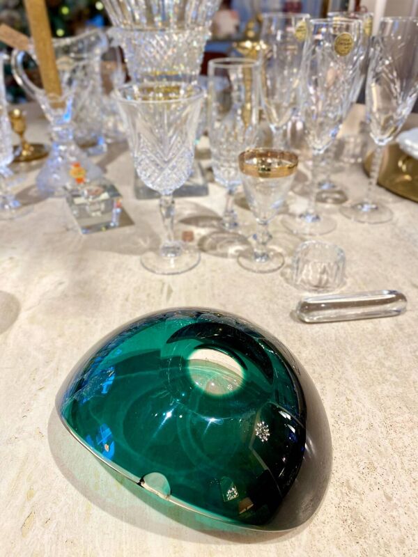 Cendrier / vide poche Val Saint Lambert 1950 Delvenne