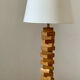 Pied de lampe en bois