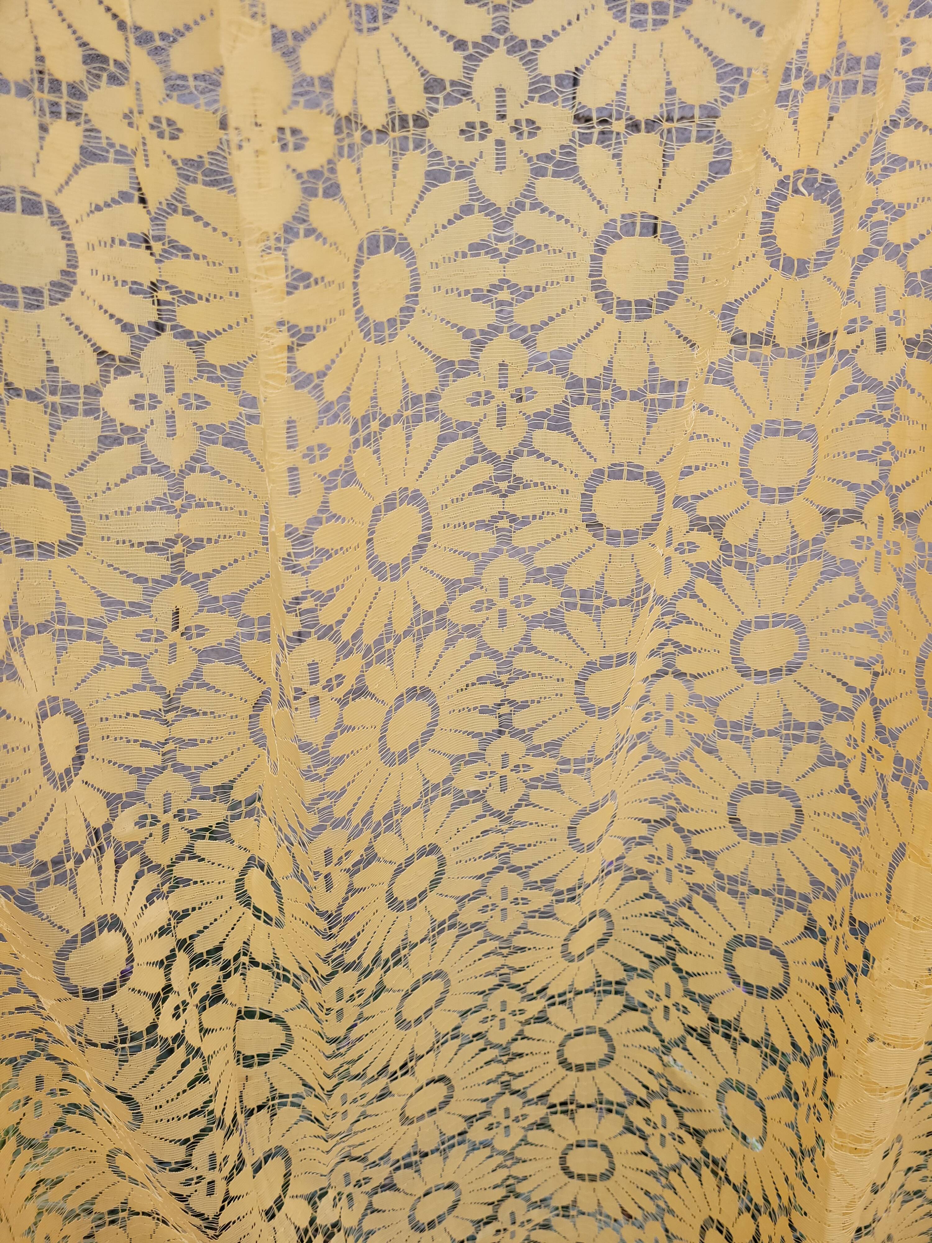 2 large 60s/70s curtains - vintage