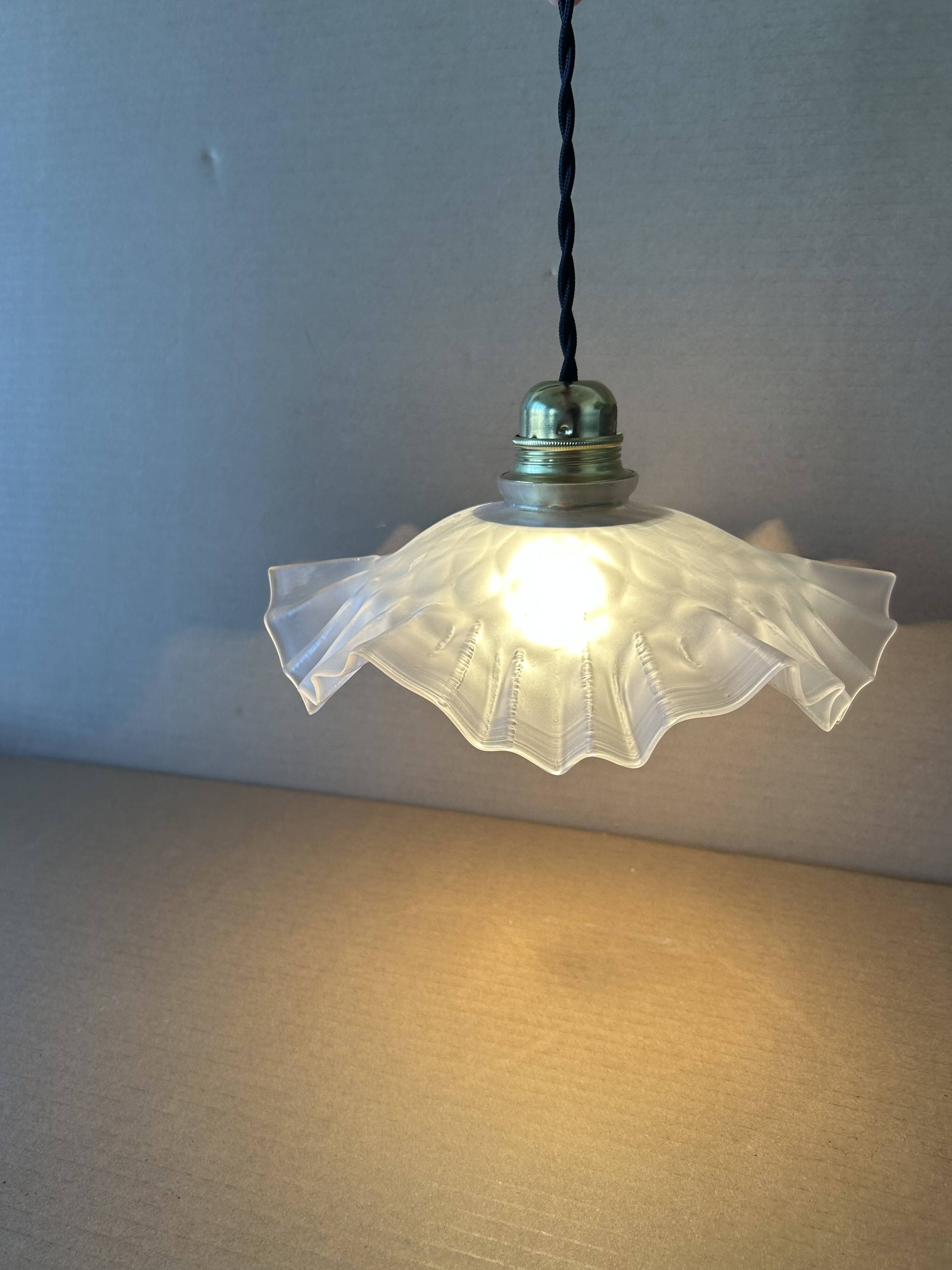 Antique glass pendant