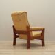 Yellow leather armchair, Danish design, 1960s, production: Denmark