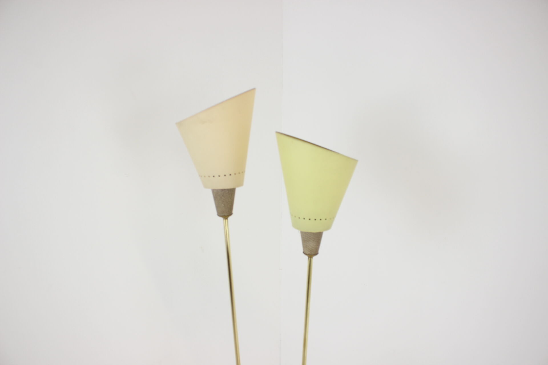 1960s Brass Floor Lamp, Czechoslovakia