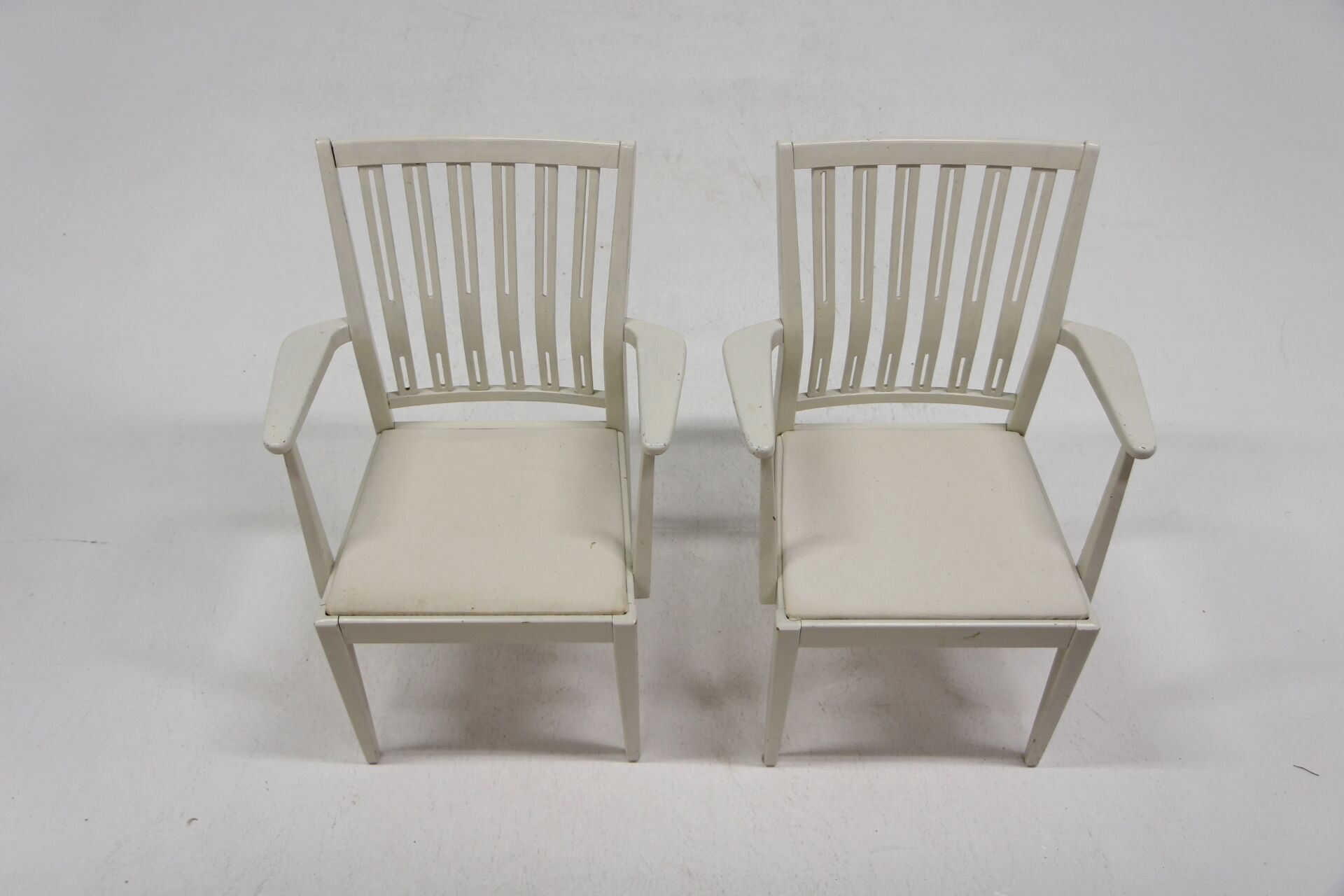 Pair of beech armchairs, Denmark, 1960
