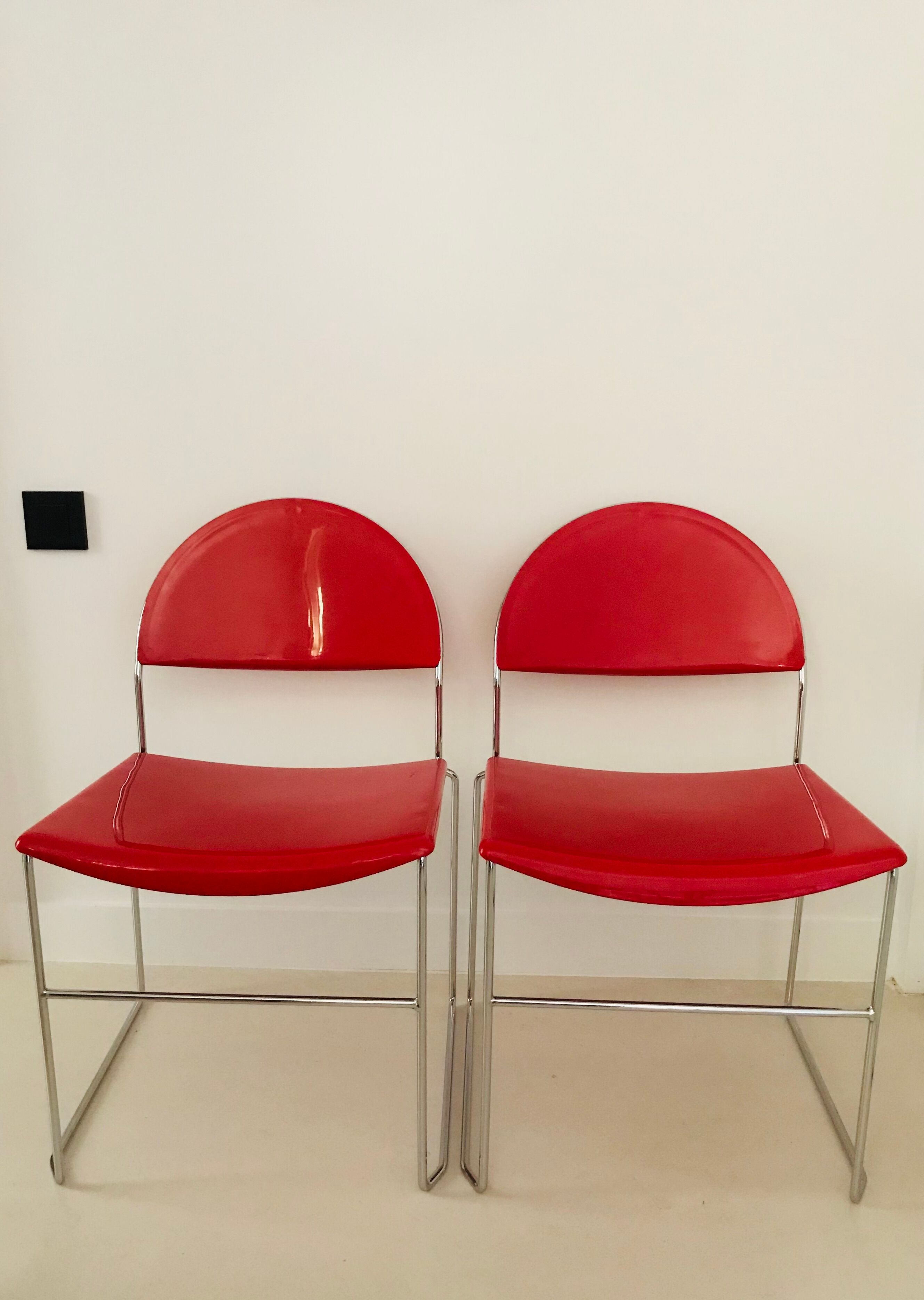 Pair of chairs "Franny" from Superstudio Design Team for Fasem, Italy 80s