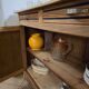 Buffet in Art Deco style, restored solid raw wood.