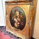 Tableau huile sur toile XXème : nature morte aux fleurs