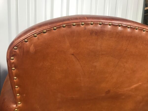 paire De fauteuils Club En cuir Époque 70/80