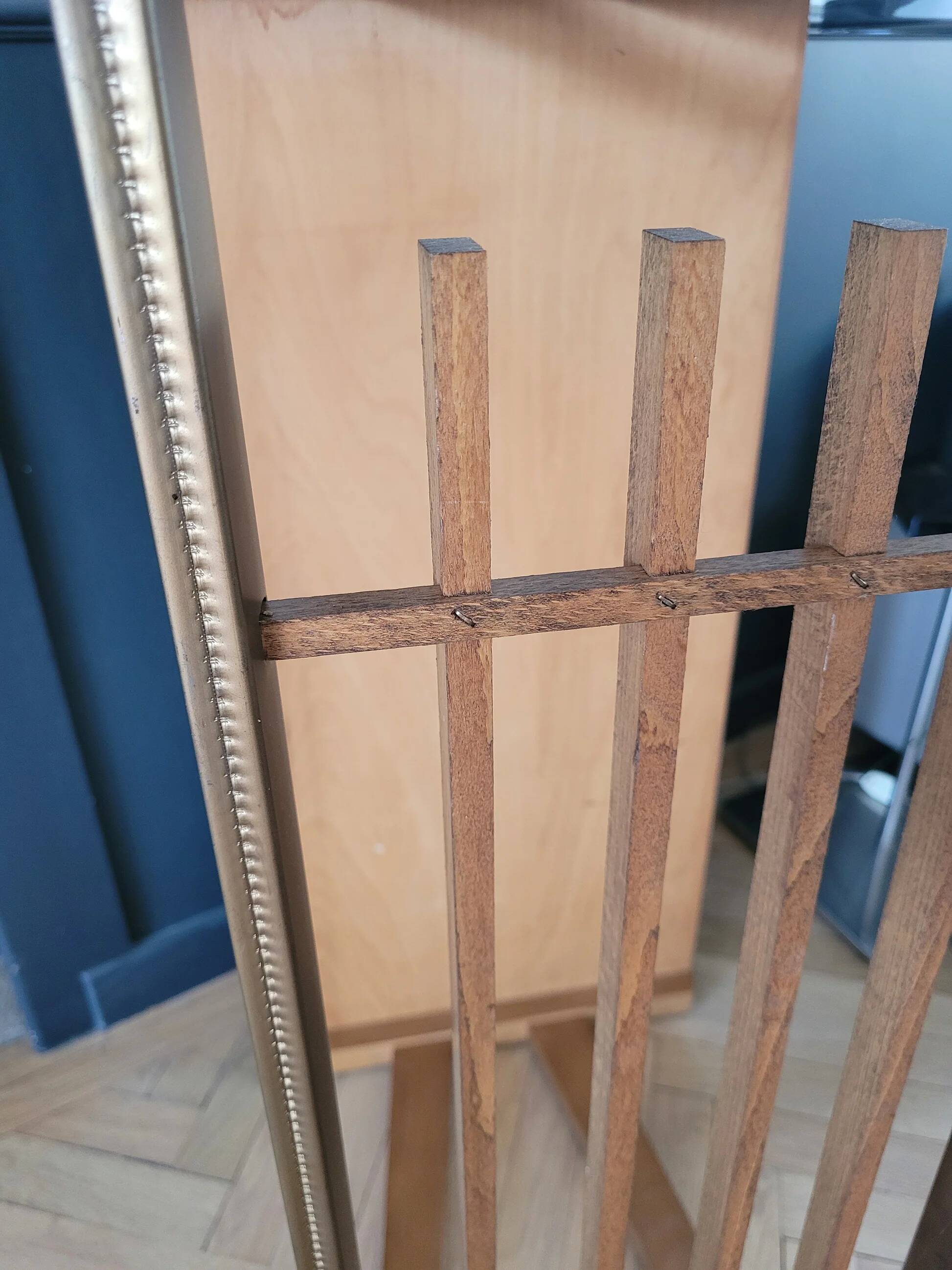 Ciatti wooden trolley on wheels