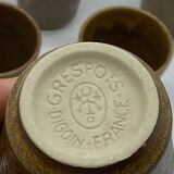 Glass / ceramic cup / stoneware / Digoin / vintage