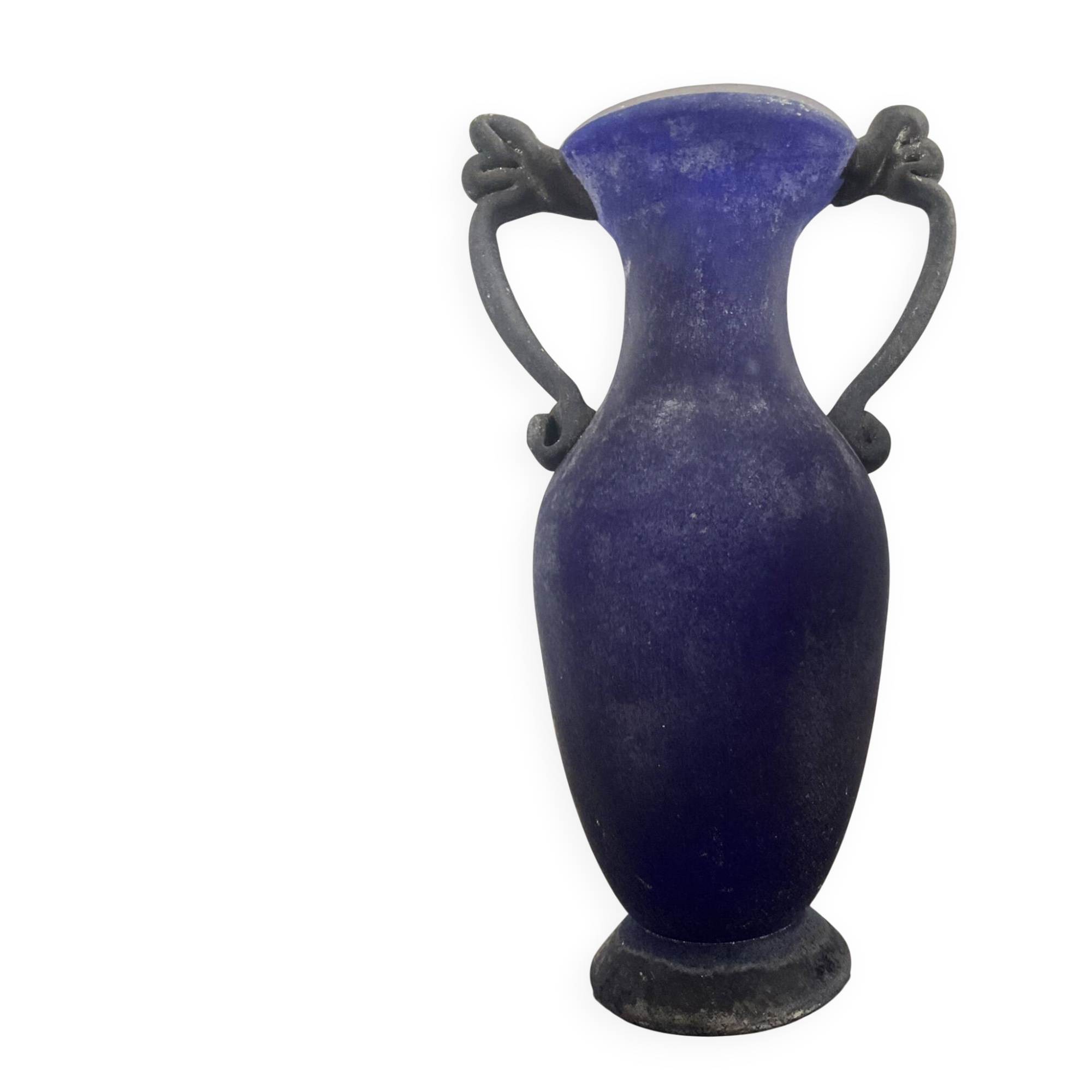Amphora vase excavated in Murano glass