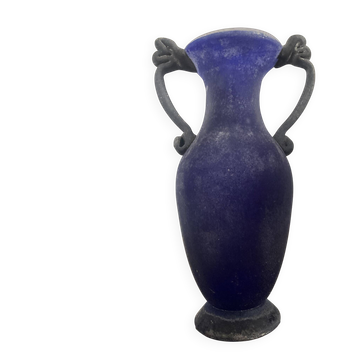 Amphora vase excavated in Murano glass