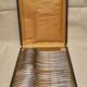 Housewife 12 forks and 12 tablespoons in silver metal