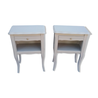 Pair of gray bedside tables