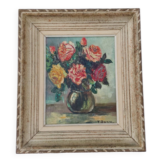 Bouquet of roses painting