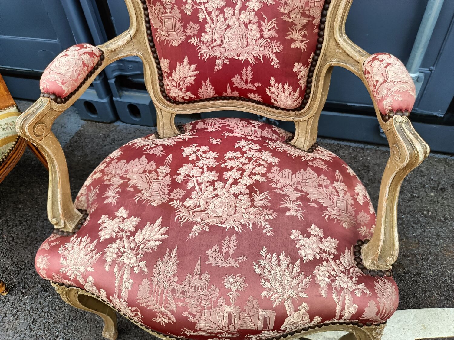 Pair of antique armchairs Louis XV style