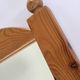 Miroir mural pin massif vintage