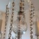 Old bohemian crystal chandelier for Deknudt