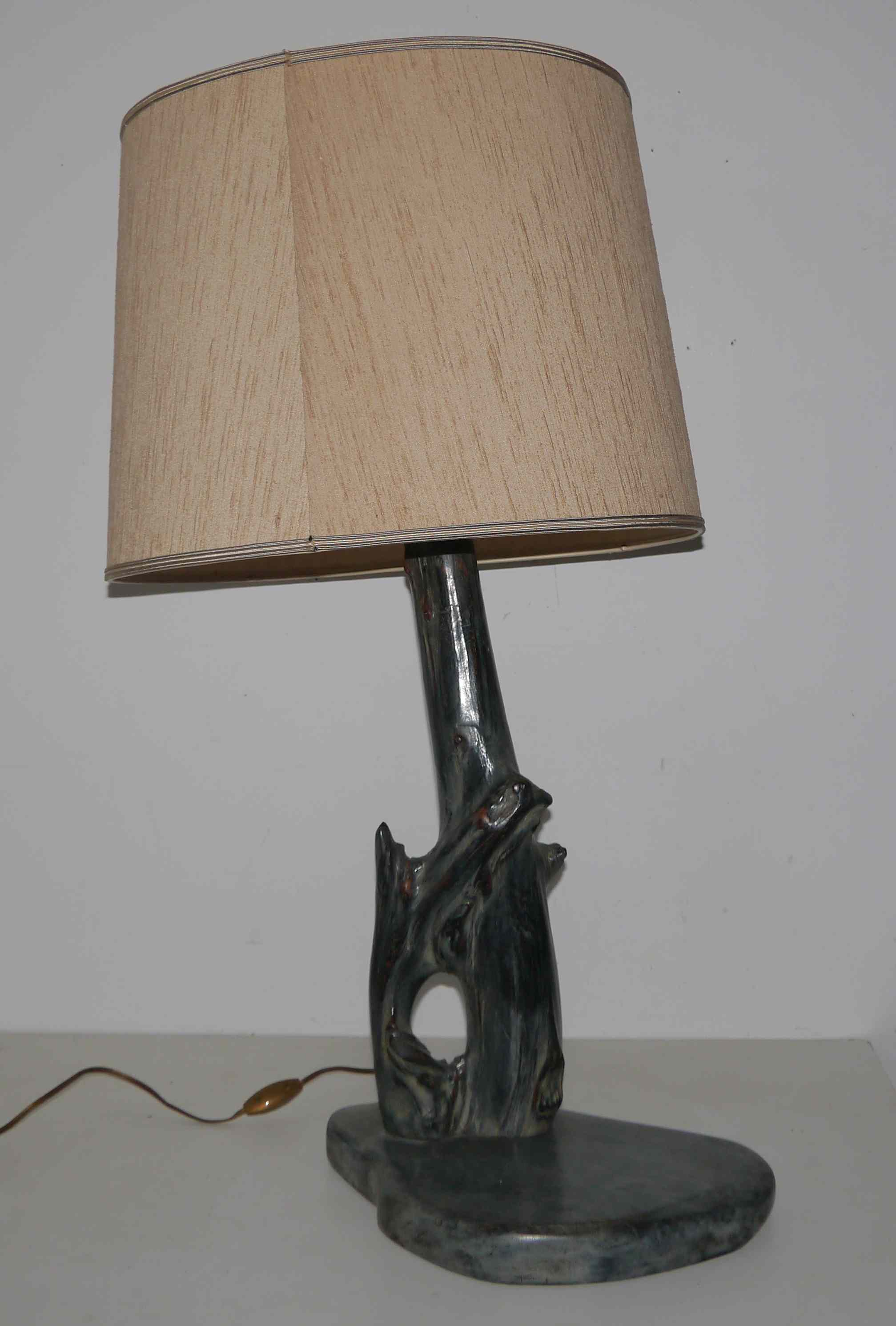 Lamp signed « Michel De Closets - Vancouver (Canada) - 1957 »