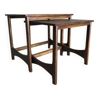 Scandinavian nesting coffee tables, mid-20th century