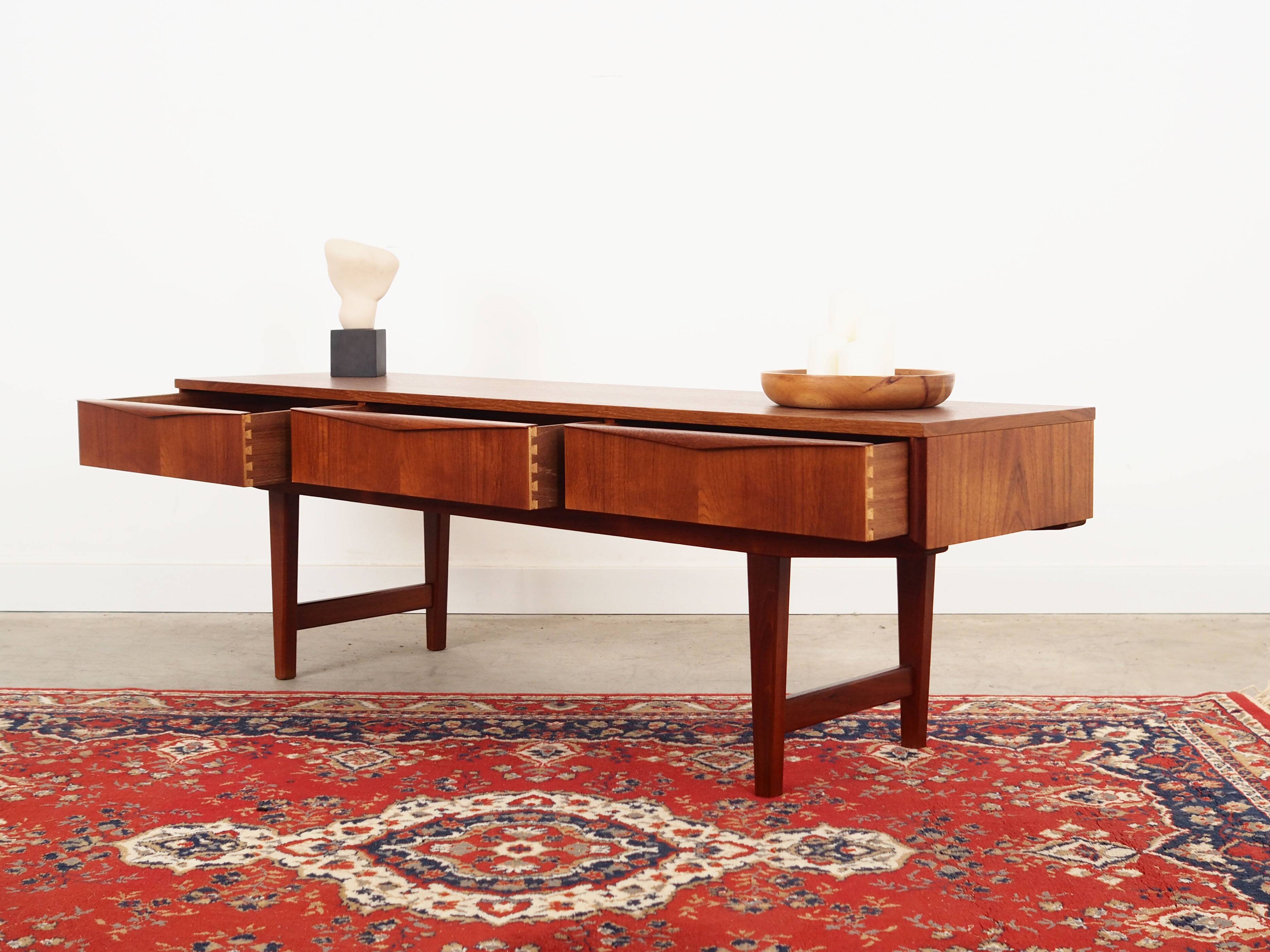Teak lowboard, Danish design, 1970s, production: Denmark