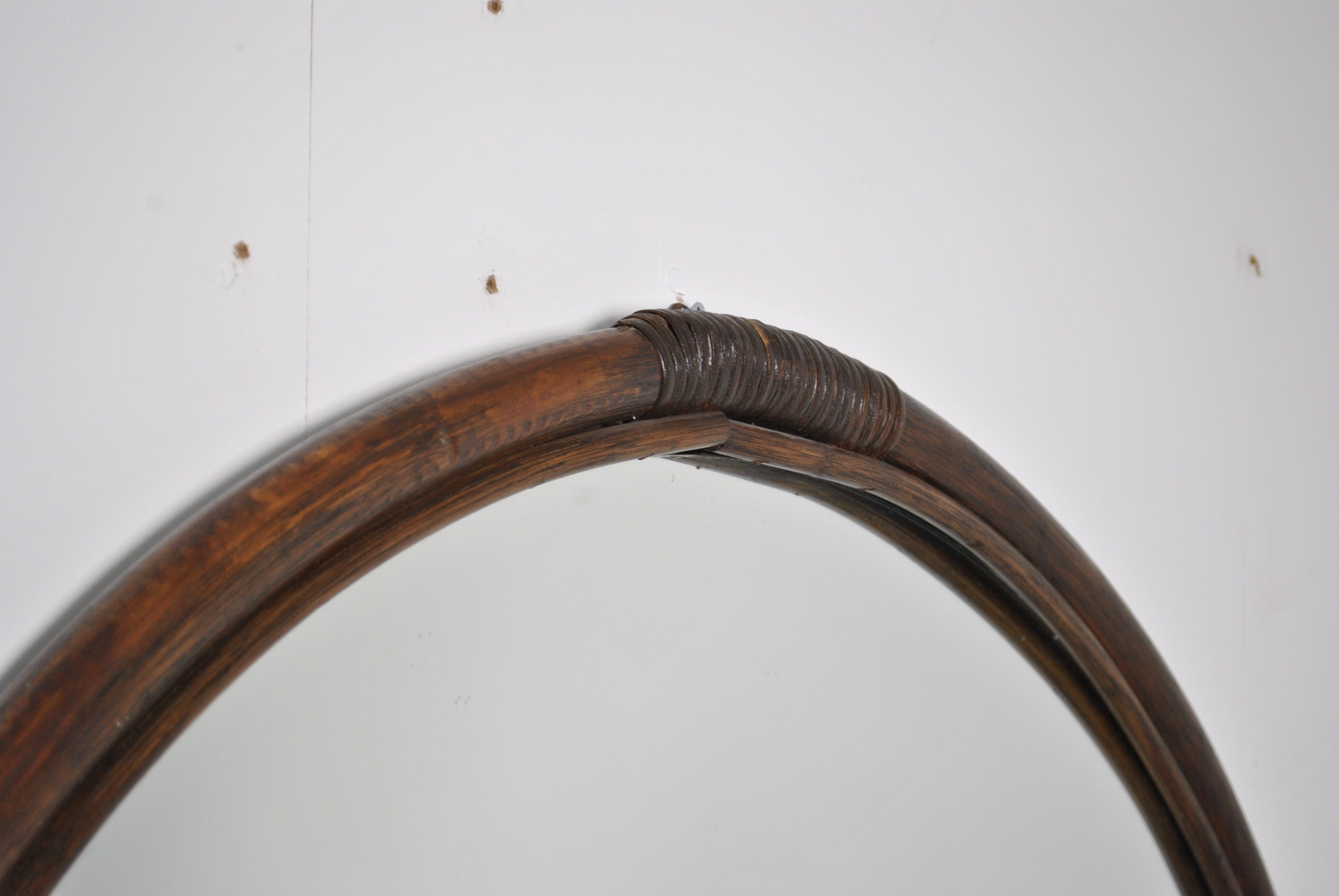 Large rattan mirror 96 cm