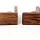 Pair of antique oak ball bookends, Midcentury Art Deco