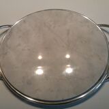 Set in marble of Carrara with silver metal handles