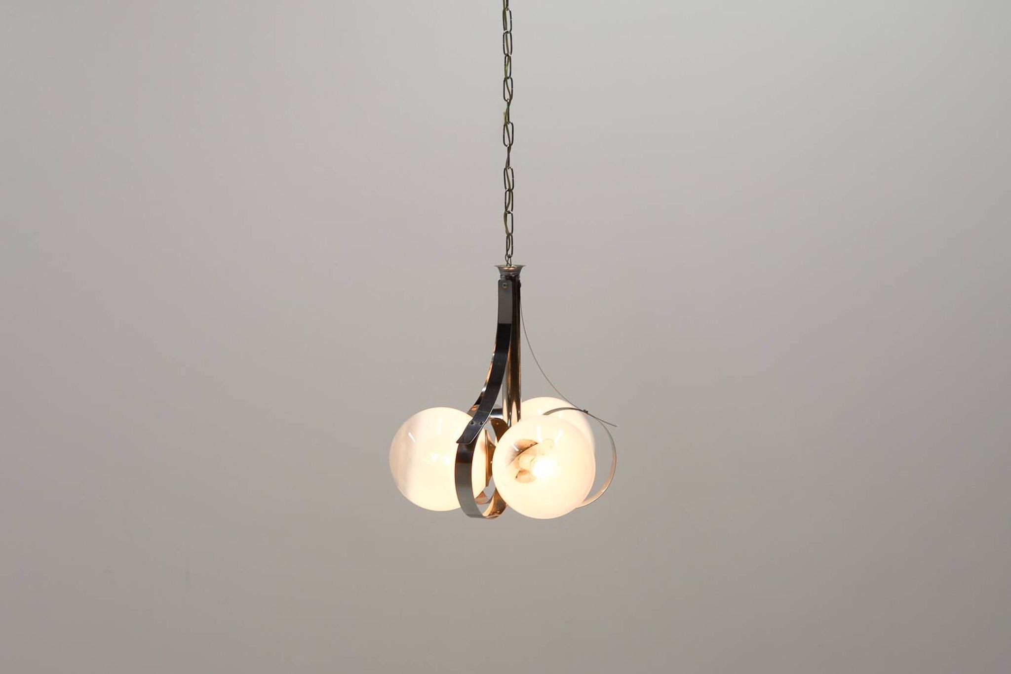 Lampe à suspension italienne moderne de Mazzega
